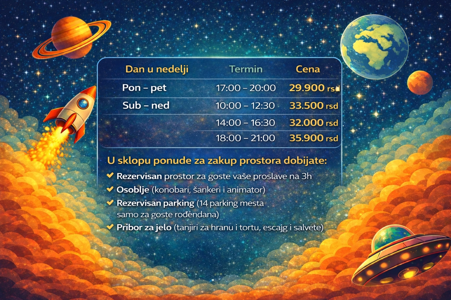 Cenovnik Gotivac igraonica